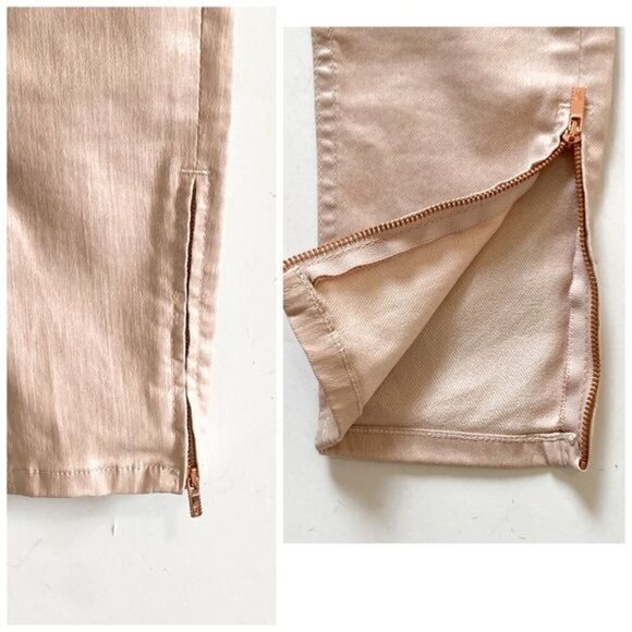 Ted Baker Katarie Coated Skinny Jeans, Baby Pink, size 25 , New‎ with Tag - Picture 8 of 16